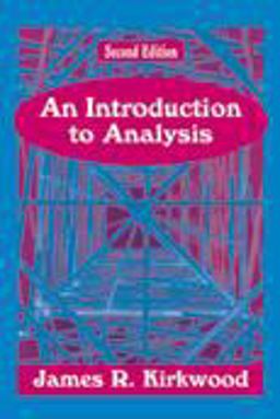 Introduction to Analysis 2nd 9781577662327 Front Cover