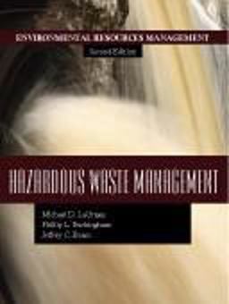 Hazardous Waste Management 2nd 9781577666936 Front Cover