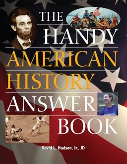 Handy American History Answer Book  9781578594719 Front Cover