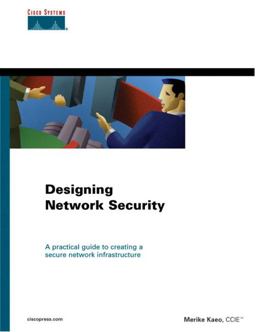 Designing Network Security  9781578700431 Front Cover
