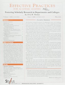 Effective Practices for Academic Leaders