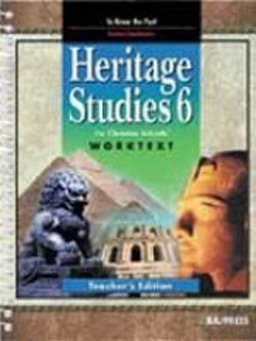 Heritage Studies : Teachers Wk. Tx. Grade 6 1st 9781579244415 Front Cover