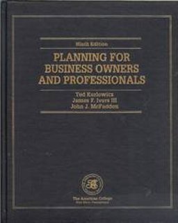Planning for Business Owners and Professionals