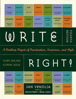 Write Right! A Desktop Digest of Punctuation, Grammar, and Style 4th 9781580083287 Front Cover