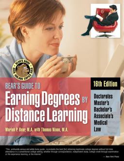Bears Guide to Earning Degrees by Distance Learning 16th 9781580086530 Front Cover