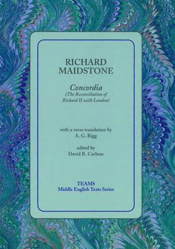 Concordia The Reconciliation of Richard II with London  9781580440806 Front Cover