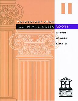 Vocabulary from Latin and Greek Roots 1st 9781580492010 Front Cover