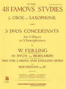 48 Famous Studies and 3 Duos Concertants for Oboe:  9781581060515 Front Cover