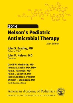 2014 Nelson's Pediatric Antimicrobial Therapy 20th 9781581108484 Front Cover