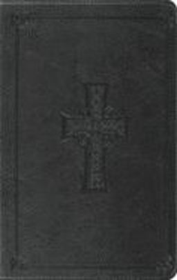 ESV Thinline Bible, Red Letter (TruTone, Charcoal, Celtic Cross Design)  9781581346541 Front Cover