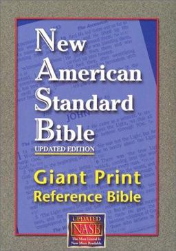 New American Standard Bible Giant Print Reference NASB Update, Burgundy, LT  9781581351057 Front Cover