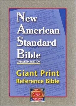 New American Standard Bible Giant Print Reference NASB Updated, Black, GL  9781581351262 Front Cover