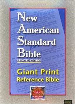 New American Standard Bible Giant Print Reference, Black, GL, Indx  9781581351279 Front Cover