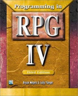 Programming in RPG IV 3rd 9781583040942 Front Cover