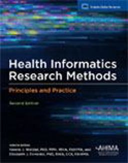 HEALTH INFORMATICS RESEARCH METHODS  9781584265320 Front Cover