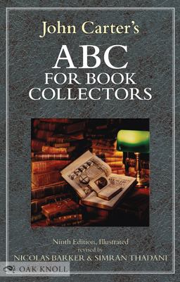 John Carter's ABC for Book Collectors  9781584563525 Front Cover