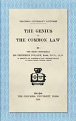 The Genius of the Common Law 1912
