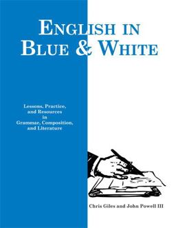 English in Blue and White
