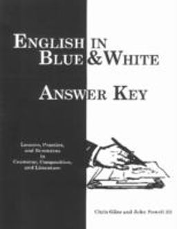 English in Blue and White