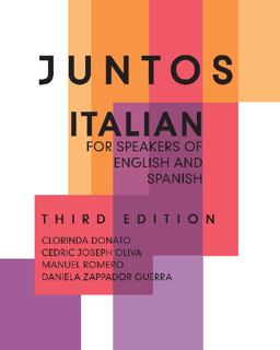 Juntos Italian for Speakers of English and Spanish 3rd 9781585109548 Front Cover