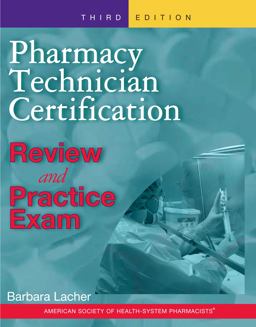 Pharmacy Technician Certification 3rd 9781585282081 Front Cover