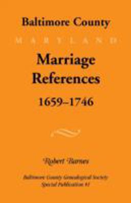 Baltimore County Marriage References