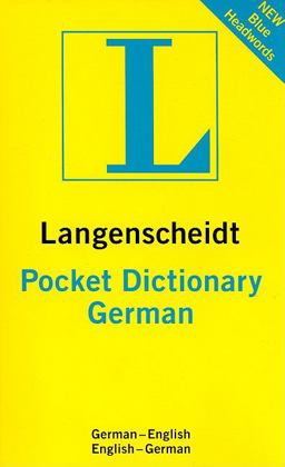 Langenscheidt Pocket German Dictionary German-English English-German  9781585735938 Front Cover