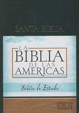 LBLA Biblia de Estudio, Negro Imitación Piel