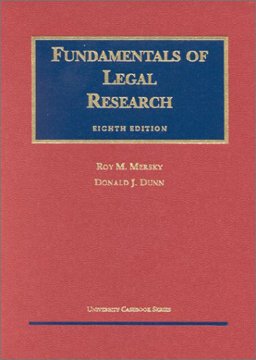 Fundamentals of Legal Research 8th 9781587780646 Front Cover