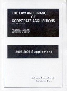 The Law and Finance of Corporate Acquisitions