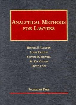 Analytical Methods for Lawyers  9781587785146 Front Cover