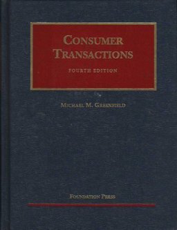 Consumer Transactions 4th 9781587785436 Front Cover