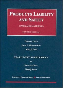 Products Liability and Safety, 2004 Statutes Supplement