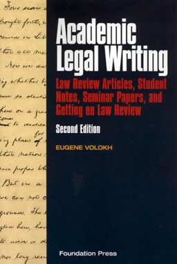 Academic Legal Writing 2nd 9781587787928 Front Cover