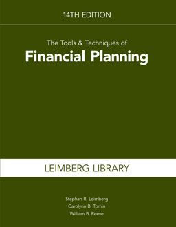 The Tools and Techniques of Financial Planning, 14th Edition