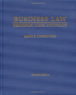 Business Law: Principles, Cases and Policy  9781588749406 Front Cover