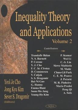 Inequality Theory and Applications