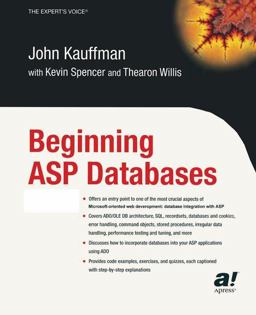Beginning ASP Databases  9781590592496 Front Cover