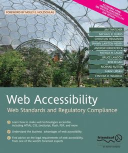 Web Accessibility Web Standards and Regulatory Compliance  9781590596388 Front Cover