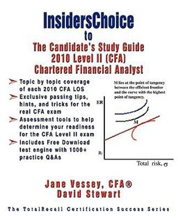 Insiderschoice to Cfa 2010 Level II Certification