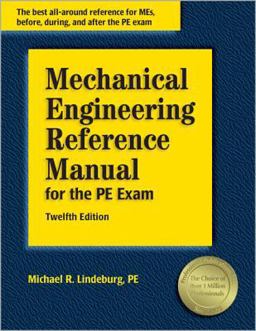 Mechanical Engineering Reference Manual for the PE Exam 12th 9781591260493 Front Cover