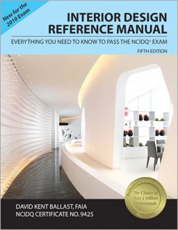 Interior Design Reference Manual Everything You Need to Know to Pass the NCIDQ Exam 5th 9781591263043 Front Cover
