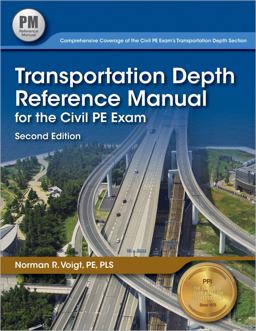 Transportation Depth Reference Manual for the Civil PE Exam 2nd 9781591264682 Front Cover