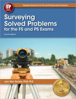 Surveying solved problems for the FS and PS exams 4th 9781591264873 Front Cover