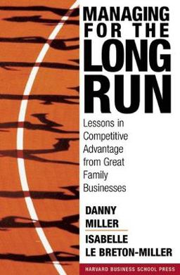 Managing for the Long Run Lessons in Competitive Advantage from Great Family Businesses  9781591394150 Front Cover