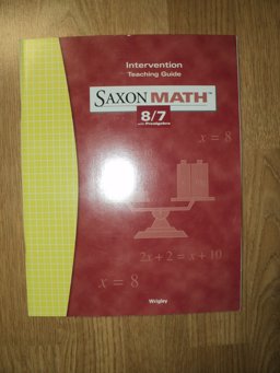 Saxon Math 8/7 Te Intervention Guide