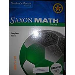 Saxon Math Course 1 Texas