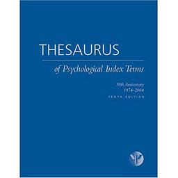 Thesaurus of Psychological Index Terms