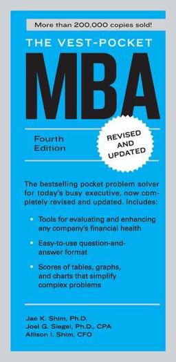 Vest-Pocket MBA Fourth Edition 4th 9781591844334 Front Cover