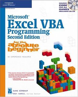 Microsoft Excel VBA Programming for the Absolute Beginner 2nd 9781592007295 Front Cover
